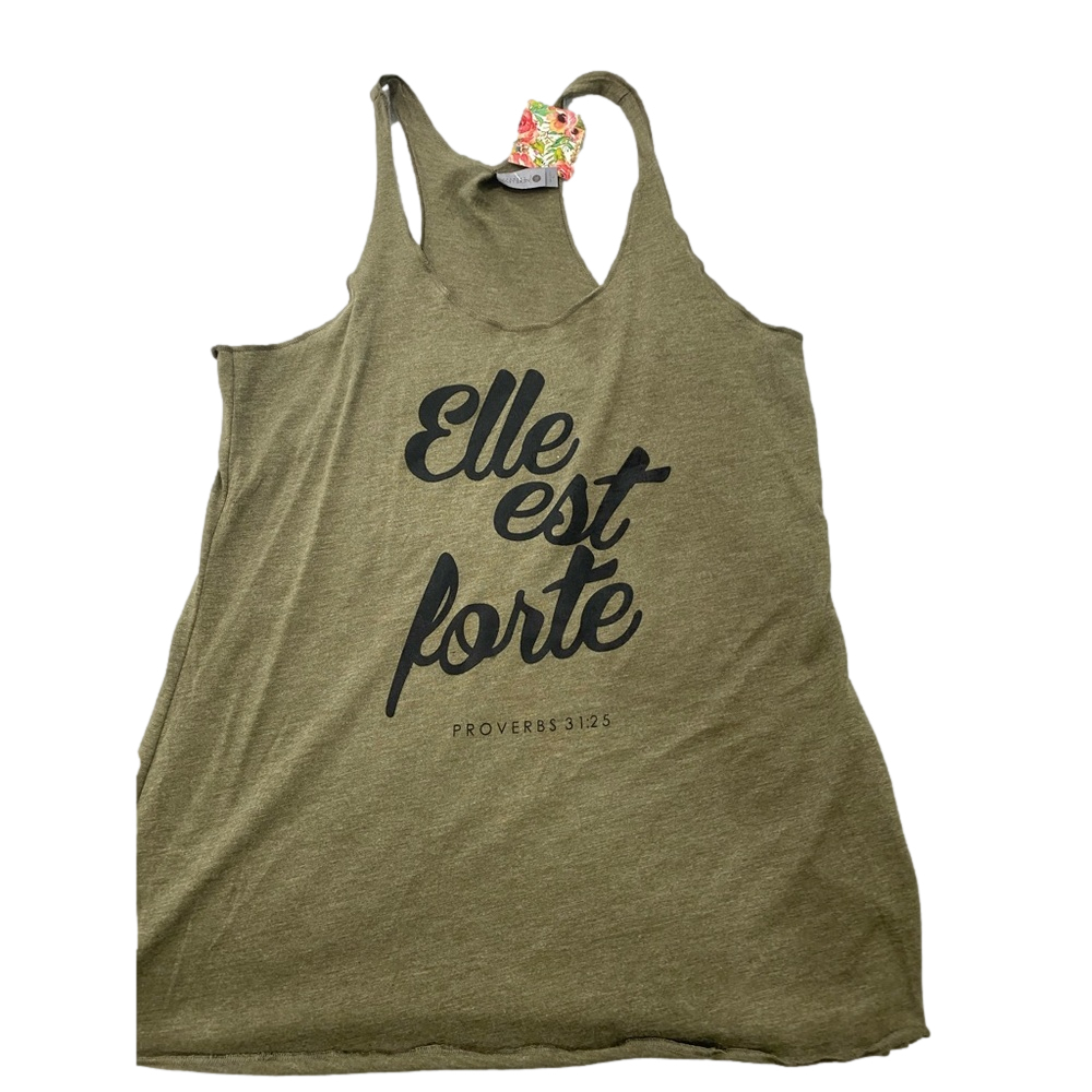 She is clothing - tank- proverbs - large